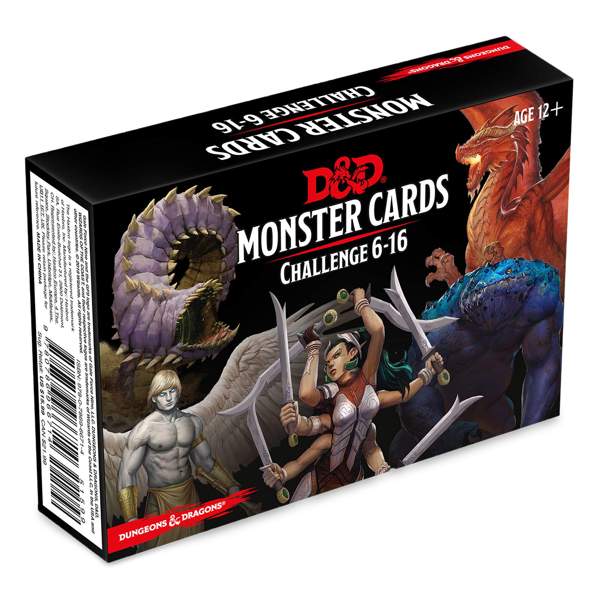 Dungeons & Dragons Monster Cards Challenge 6-16